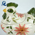 Hot Selling Cute Cock Shape Custom Home Decor Ceramic Coin Bank